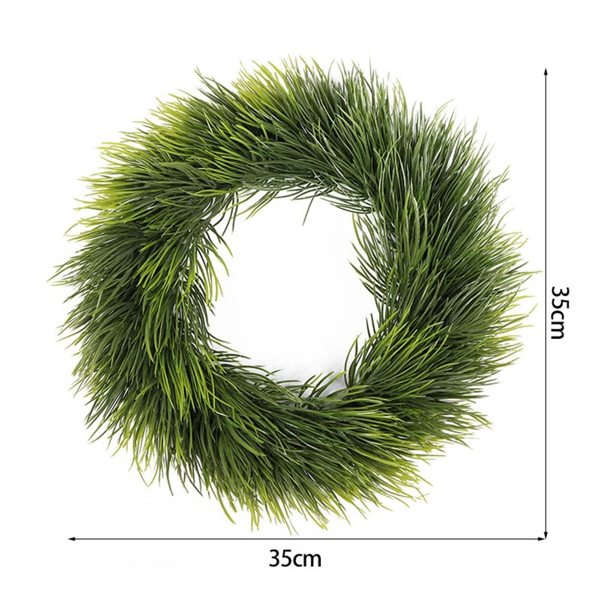 Faux Pine Cedar Christmas Wreaths For Front Door Holiday Décor - Classic, Snowy, Round, Pine, Cedar