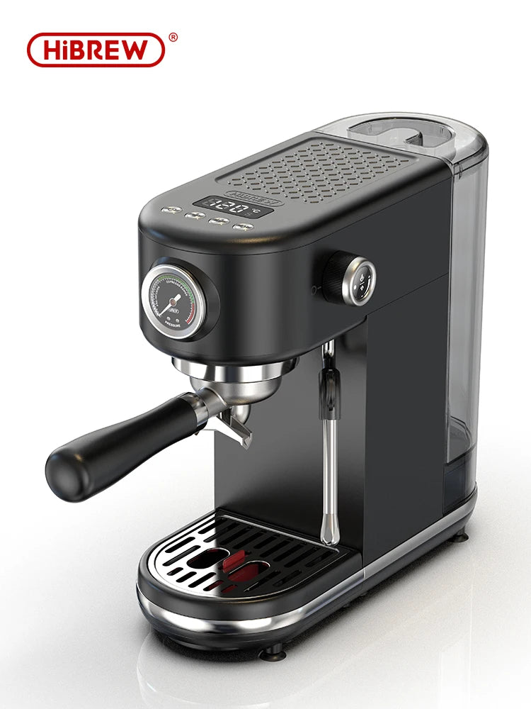 HiBREW 20Bar Semi Automatic Espresso Coffee Machine Temperature Adjustable Cold/Hot Super Slim Coffee Maker Cappuccino H10B