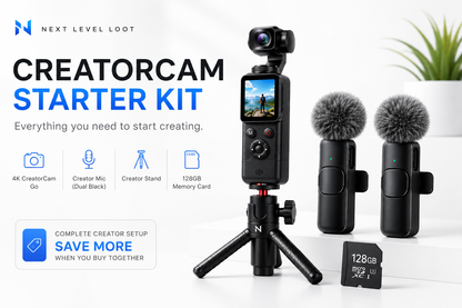CreatorCam™ Starter Kit - Camera, Mic & Tripod