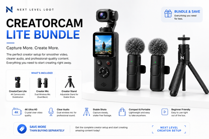 CreatorCam™ Lite Kit - Camera, Mic & Tripod