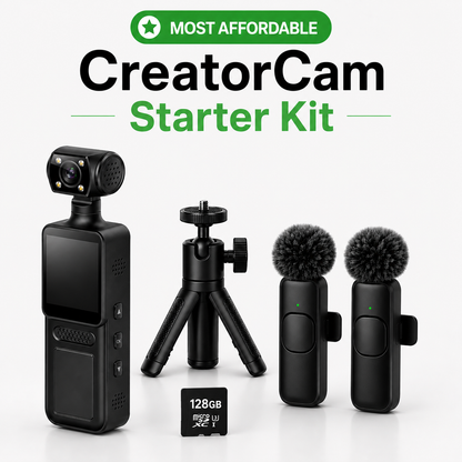 CreatorCam™ Starter Kit - Camera, Mic & Tripod