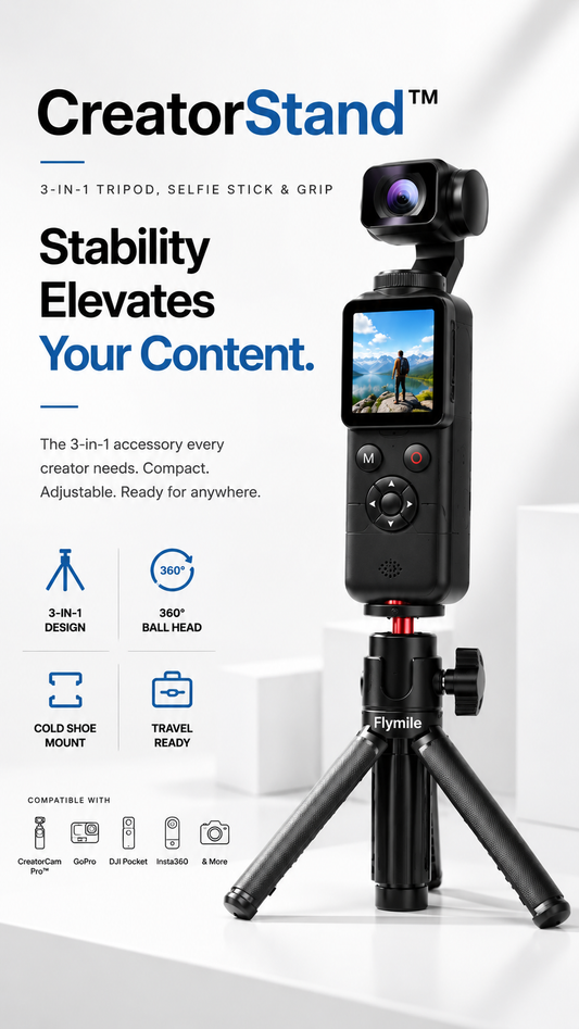 CreatorStand™ 3-in-1 Travel Tripod