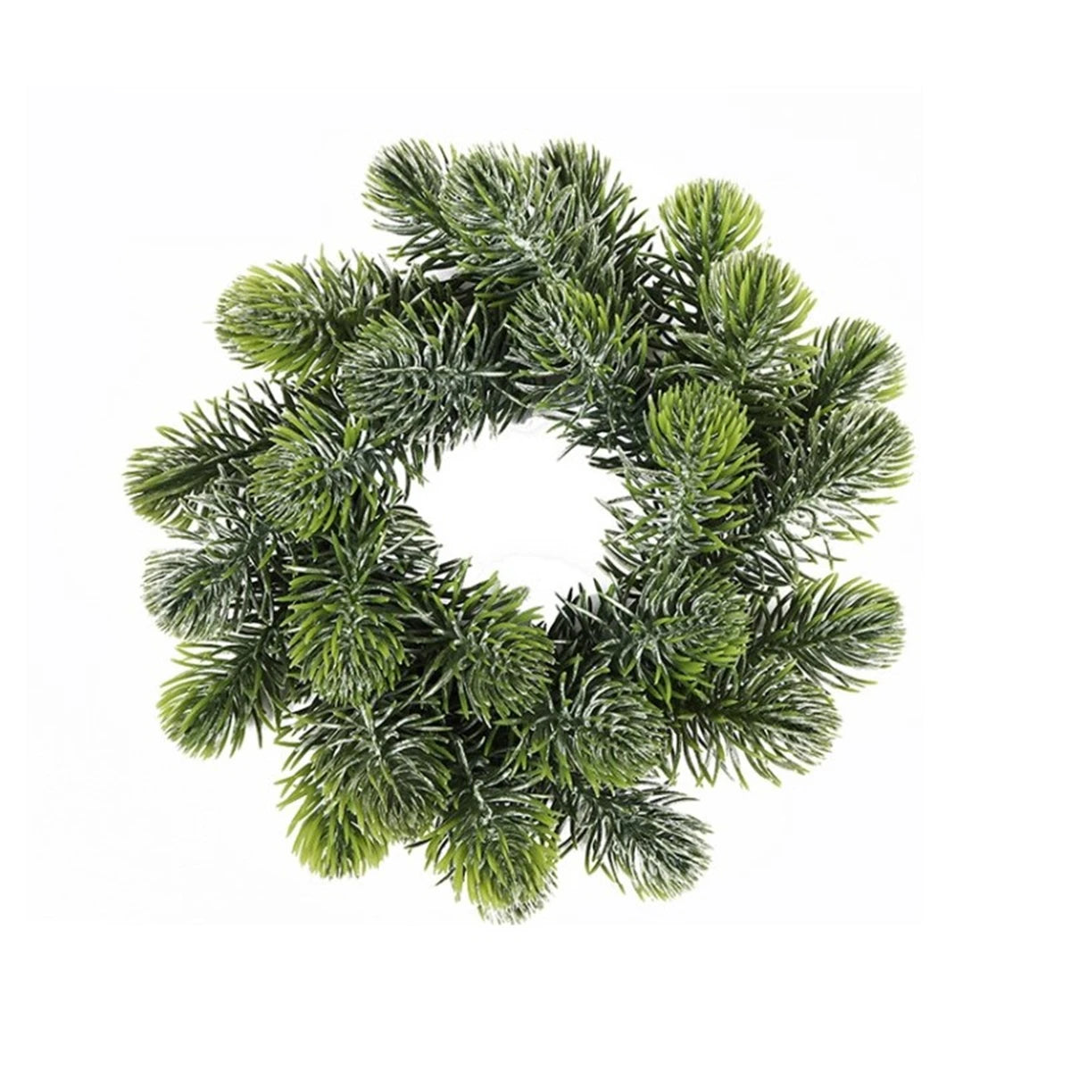Faux Pine Cedar Christmas Wreaths For Front Door Holiday Décor - Classic, Snowy, Round, Pine, Cedar