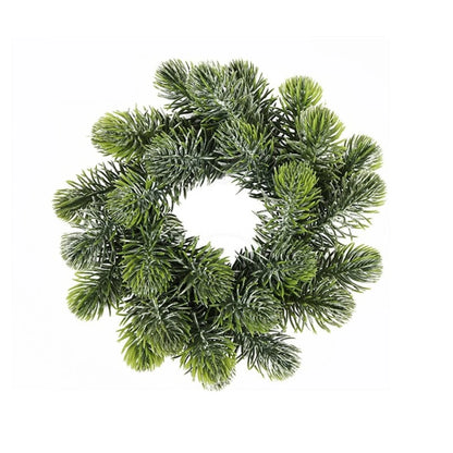 Faux Pine Cedar Christmas Wreaths For Front Door Holiday Décor - Classic, Snowy, Round, Pine, Cedar