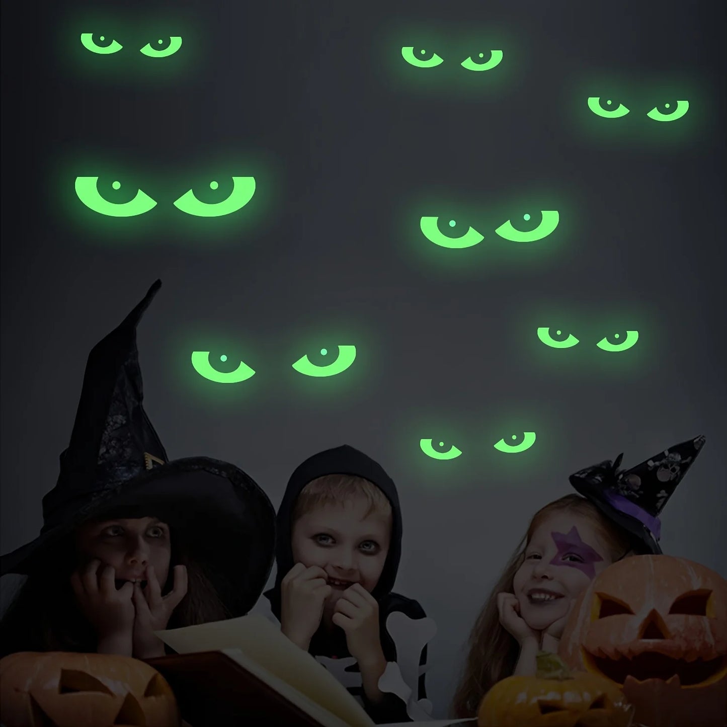 Glow in The Dark Halloween Eyes -  Outdoor Halloween Decor