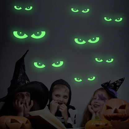 Glow in The Dark Halloween Eyes -  Outdoor Halloween Decor