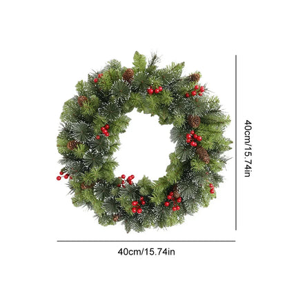 Christmas and Holiday Wreaths - Cedar, Pinecone, Berry, Snowy, Poinsettia