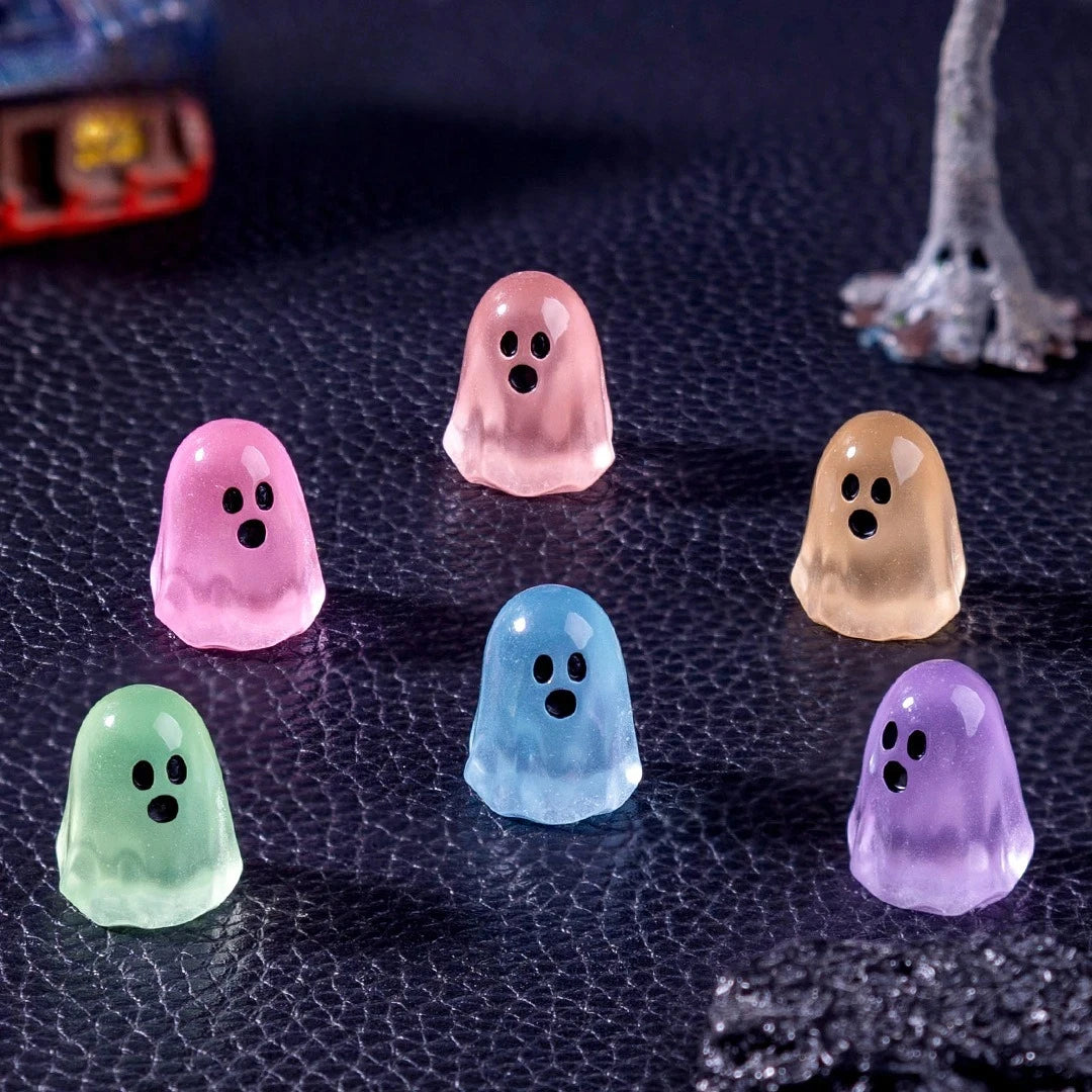 Miniature Glowing Ghost Figures