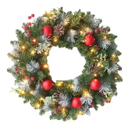 Pre-Lit LED Christmas Wreath for Christmas and Holiday Décor - 20-60 cm