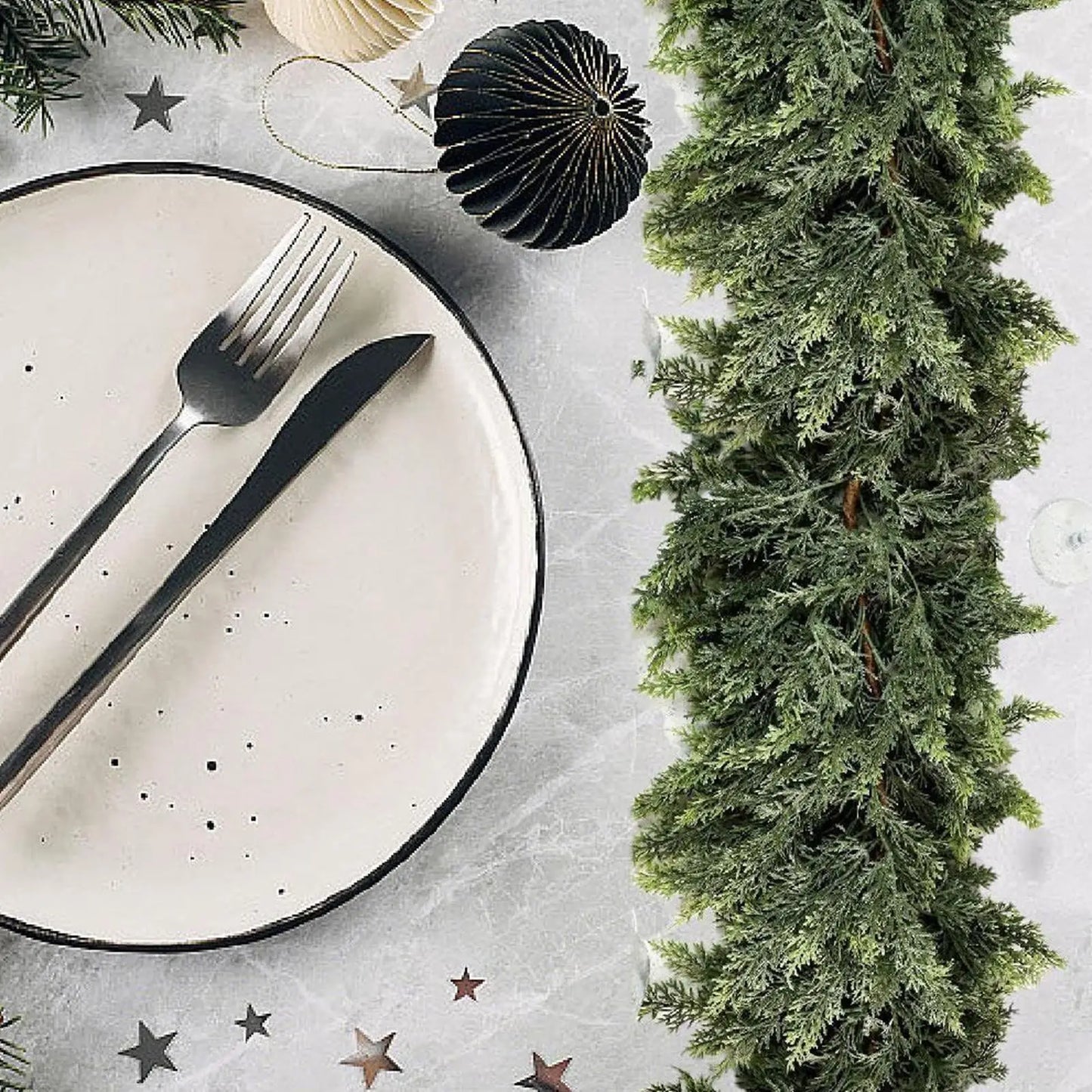 Faux Cedar Garland For Christmas and Holiday Décor - Multiple Lengths