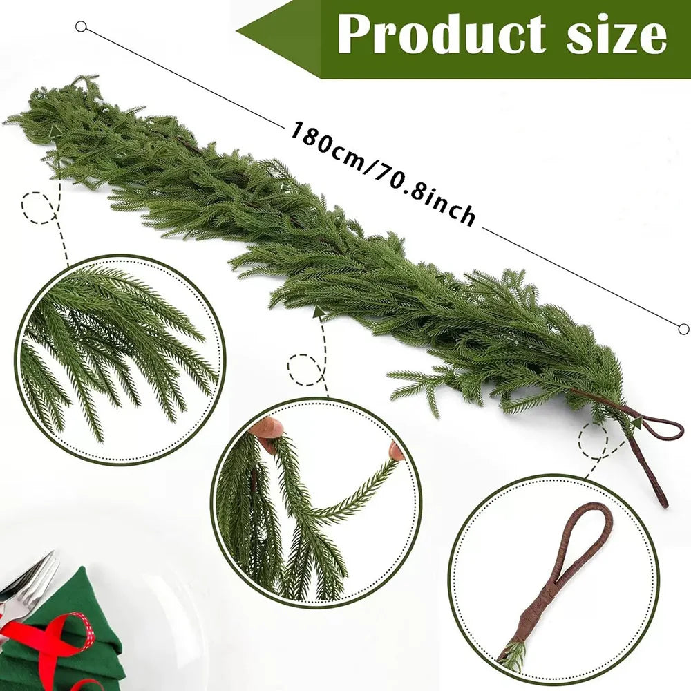 Norfolk Pine Garland 6FT Real Touch