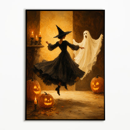 Haunted Harvest™ Vintage Halloween Canvas Wall Art