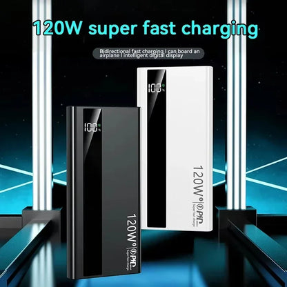 Lenovo 500000mAh 120W Portable Power Bank Large Capacity Super Fast Charge External Battery For Xiaomi Iphone 2026New