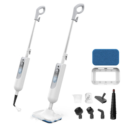 INSE Powerful Steam Mop High Temperature 6 in 1 Scrubbing Steam Cleaner Detachable Floor Steam Mop for Hard Floor Carpet Kitchen