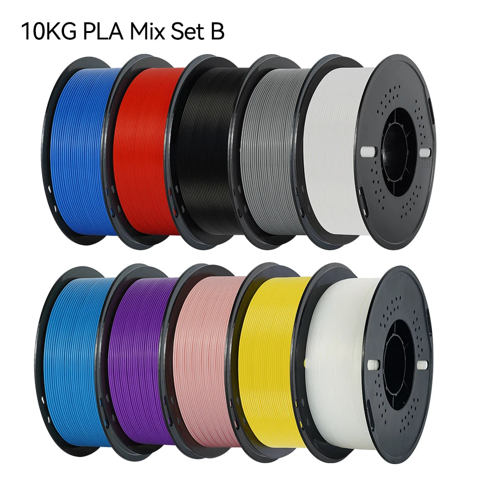 10KG/22LBS Multicolor PLA Filament 1KG/Roll 1.75mm For 3D Printer Material for 3D Printing 3D Printer Filament Free Shipping