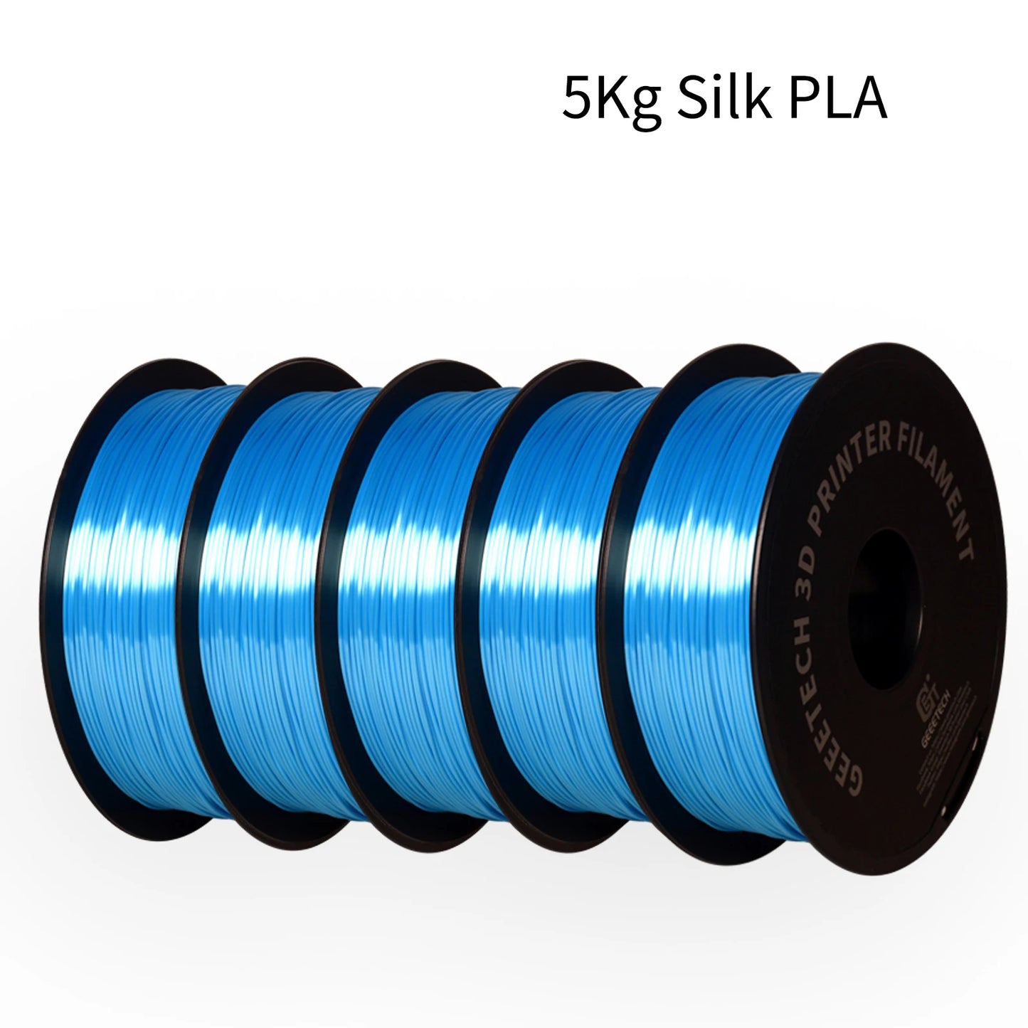 GEEETECH 5Kg 3D SILK PLA Filament 1.75mm SILK PLA Filament Smooth Silky Shiny Surface 3D Filament Fit For FDM Printers