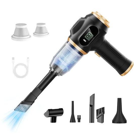 CleanSweep™ Mini Cordless Vacuum | Portable Handheld Vacuum with HEPA Filter for Cars, Home, Office, Pet Hair & Keyboards