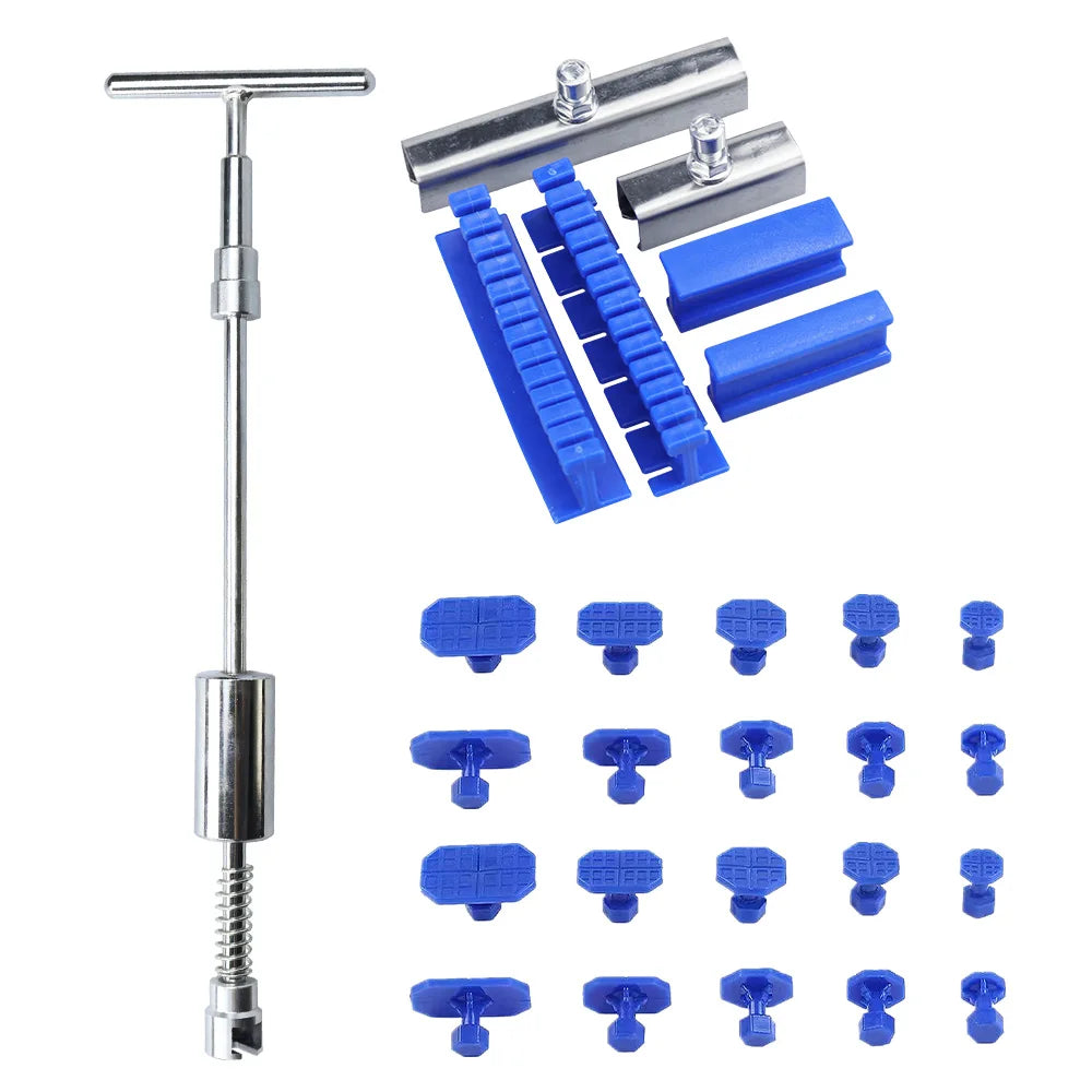 Car Dent Puller Kit for Dent Removal, Paintless Dent Removal Kit Slide Hammer T-Bar, Dent Remover Tool for Car Door Ding Repair