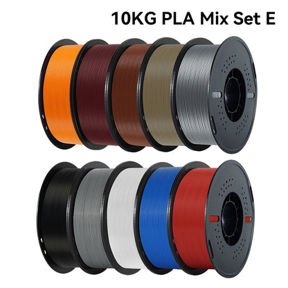10KG/22LBS Multicolor PLA Filament 1KG/Roll 1.75mm For 3D Printer Material for 3D Printing 3D Printer Filament Free Shipping