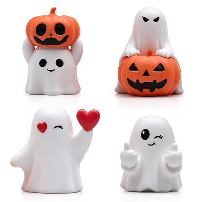Tiny Boo Crew™ – Mini Ghost & Pumpkin Halloween Figurines