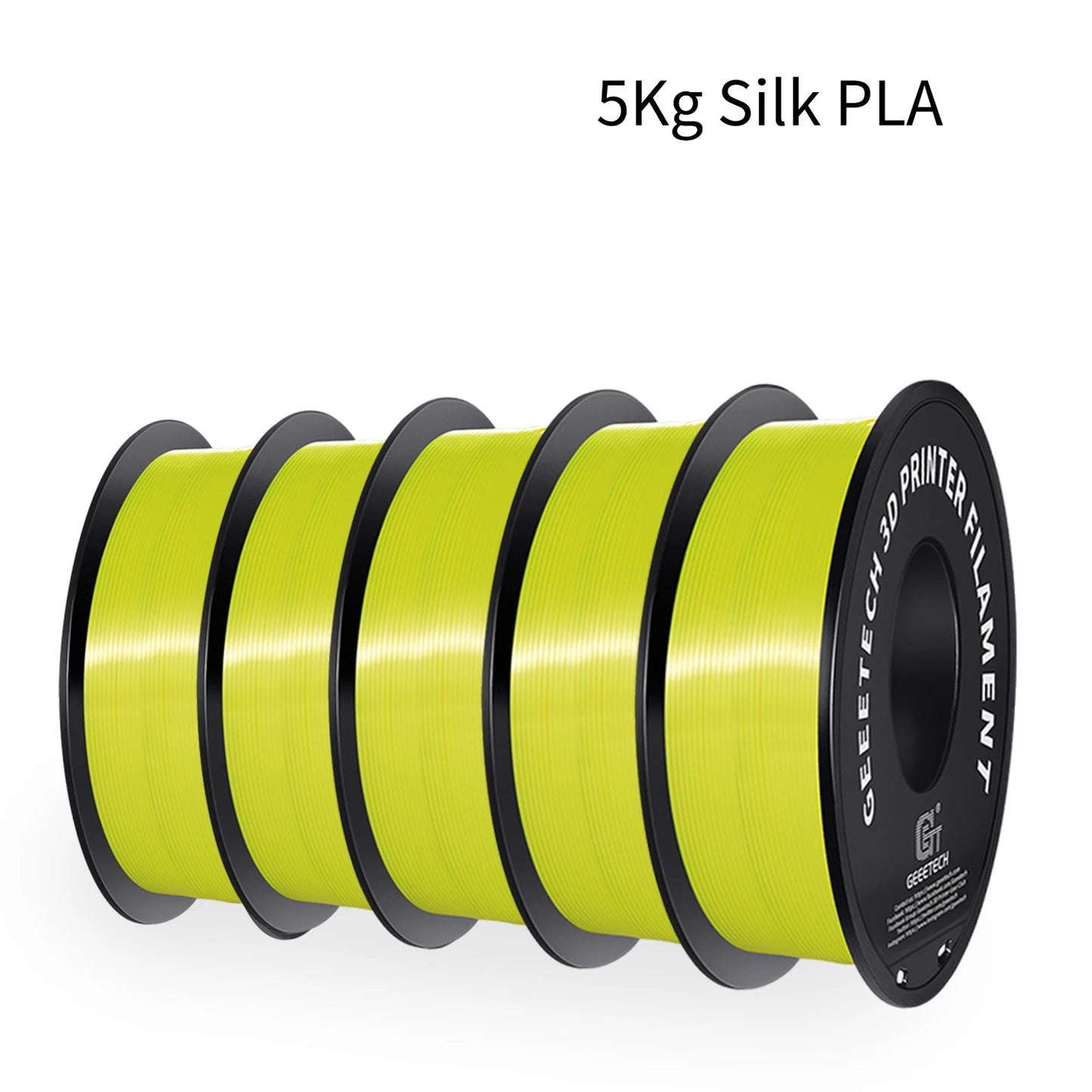 GEEETECH 5Kg 3D SILK PLA Filament 1.75mm SILK PLA Filament Smooth Silky Shiny Surface 3D Filament Fit For FDM Printers
