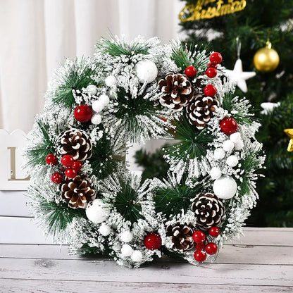 Christmas and Holiday Wreaths - Cedar, Pinecone, Berry, Snowy, Poinsettia