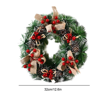 Christmas and Holiday Wreaths - Cedar, Pinecone, Berry, Snowy, Poinsettia