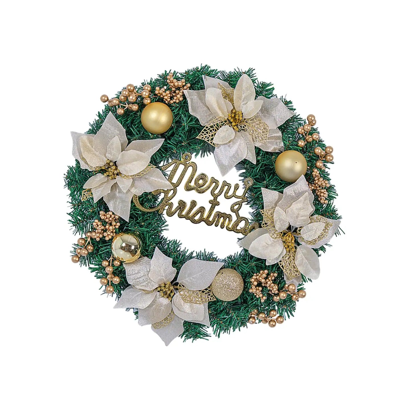 Christmas Wreath for Holiday Outdoor - GOLD, RED OR BLUE