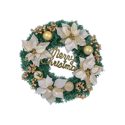 Christmas Wreath for Holiday Outdoor - GOLD, RED OR BLUE