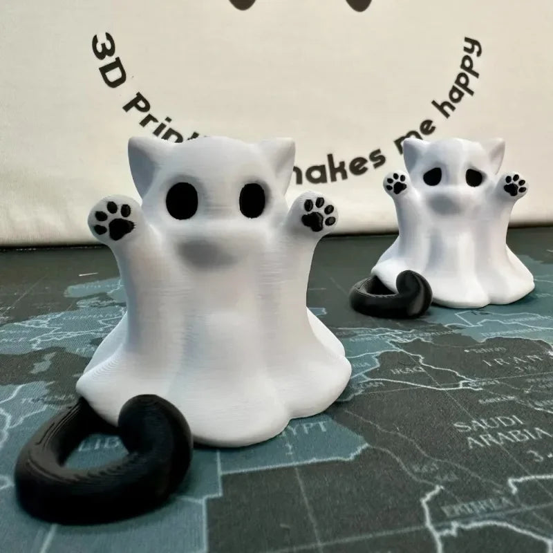 Mini Kitten Ghost Figurine