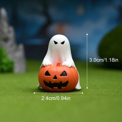 Tiny Boo Crew™ – Mini Ghost & Pumpkin Halloween Figurines