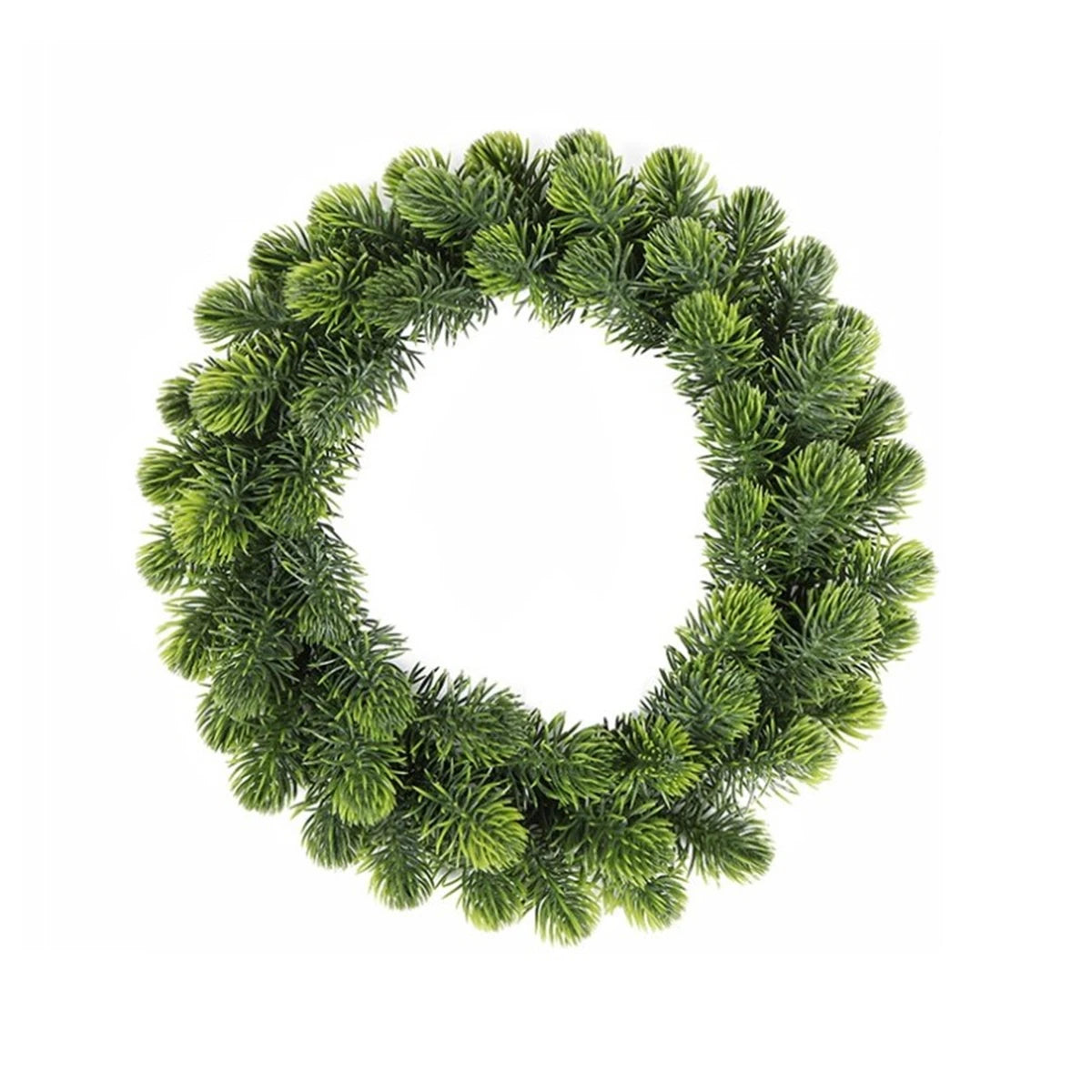 Faux Pine Cedar Christmas Wreaths For Front Door Holiday Décor - Classic, Snowy, Round, Pine, Cedar