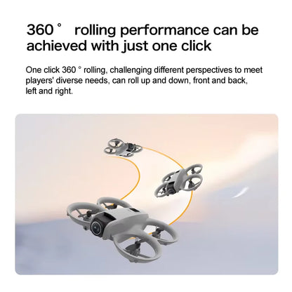 NEW 2026 Mini Foldable Drone With Lights 4K Aerial Photography Cameras Optical Flow Positioning Quadcopter Helicopter Dron Toys