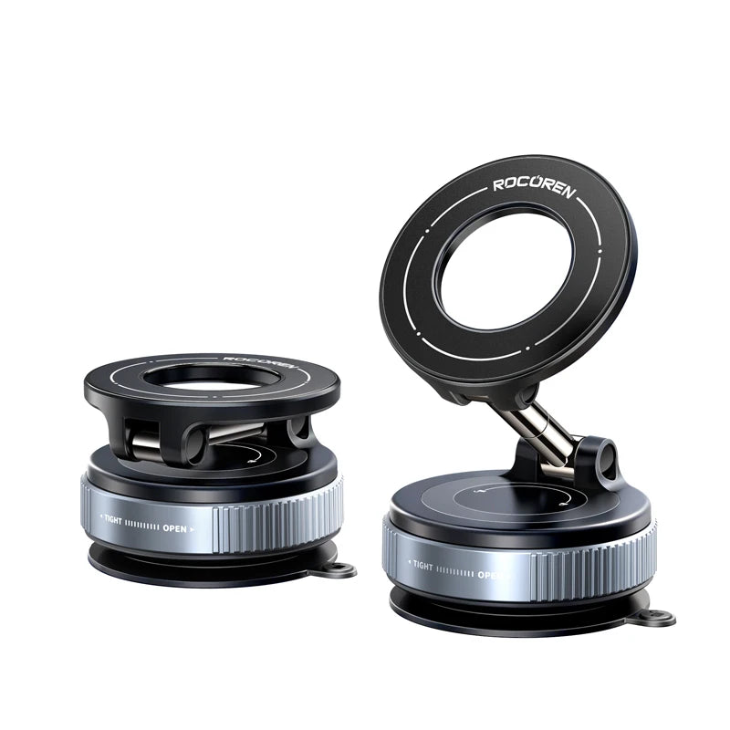 Rocoren Magnetic Phone Holder Vacuum Suction Cup Car Phone Holder Stand 360° Rotation Мagnet Holder Car Accessories Support Stan