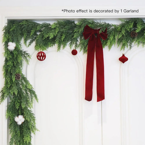 Holiday Cedar Christmas Garland – Full, Natural Evergreen Style