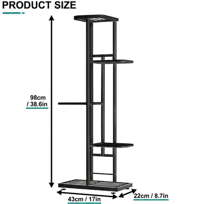 5-Tier Metal Plant Stand for Indoor & Outdoor Plants