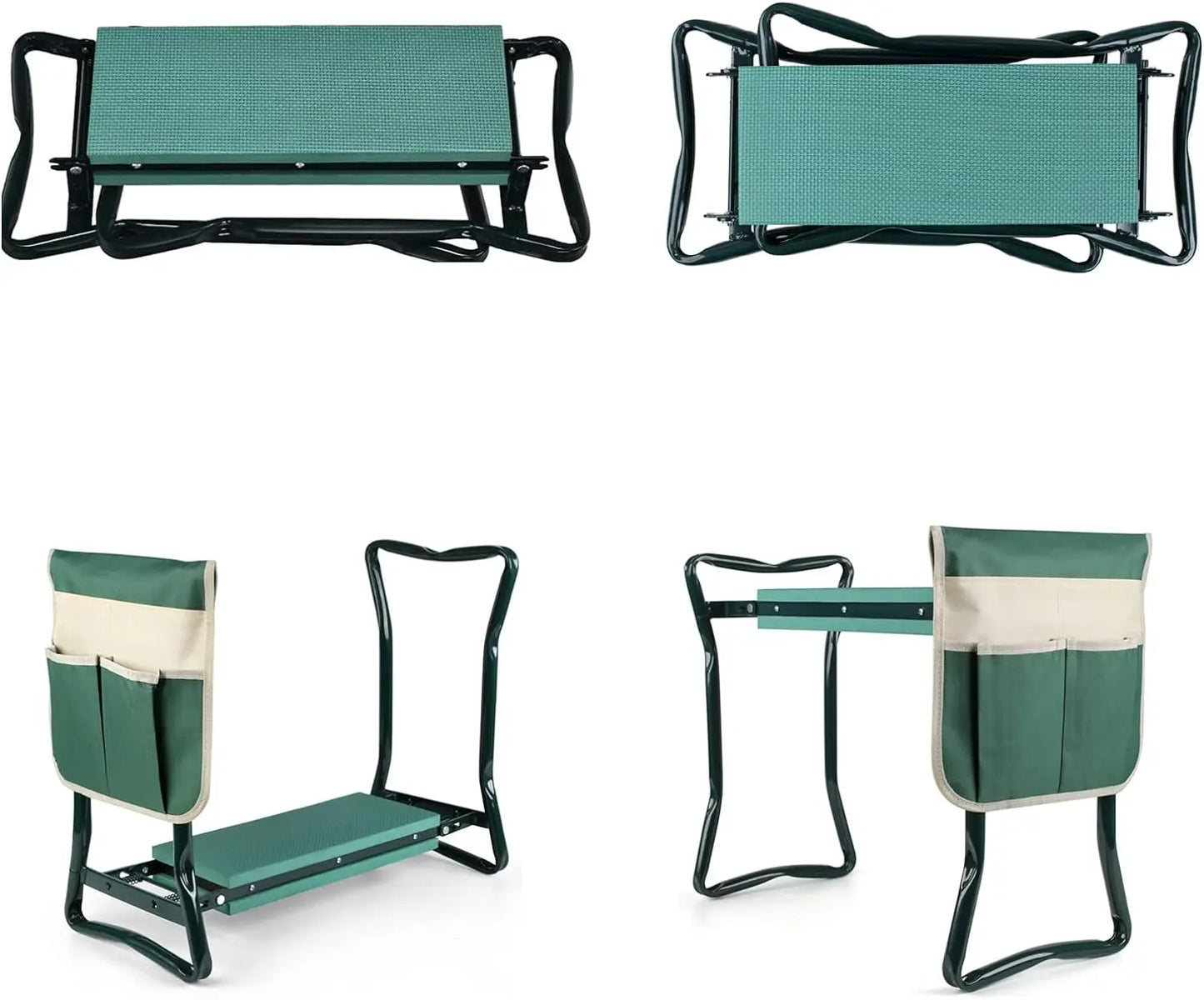 Folding Garden Kneeler & Seat with Tool Pouch