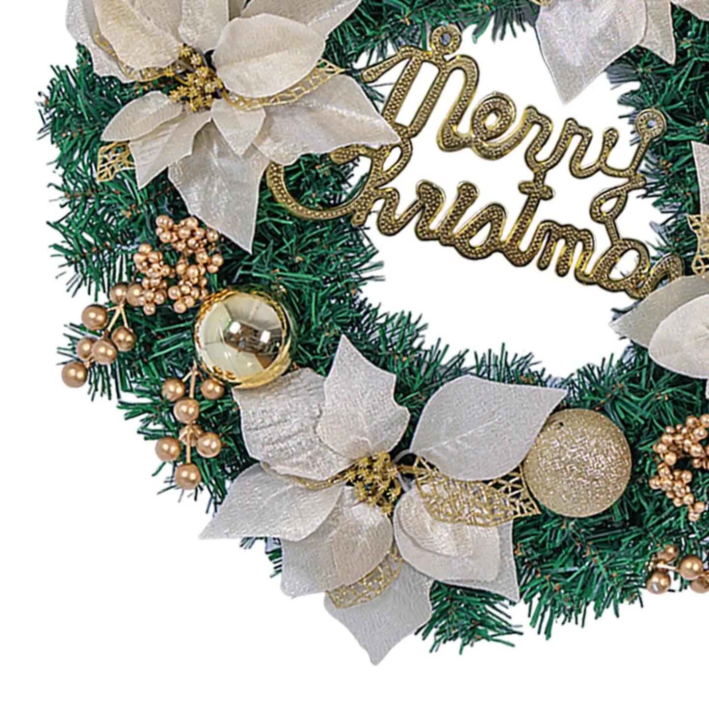 Christmas Wreath for Holiday Outdoor - GOLD, RED OR BLUE