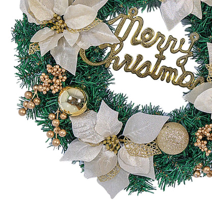 Christmas Wreath for Holiday Outdoor - GOLD, RED OR BLUE