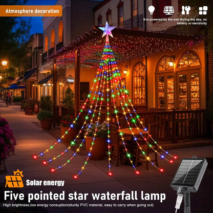 Outdoor Solar Powered Christmas Tree Lights