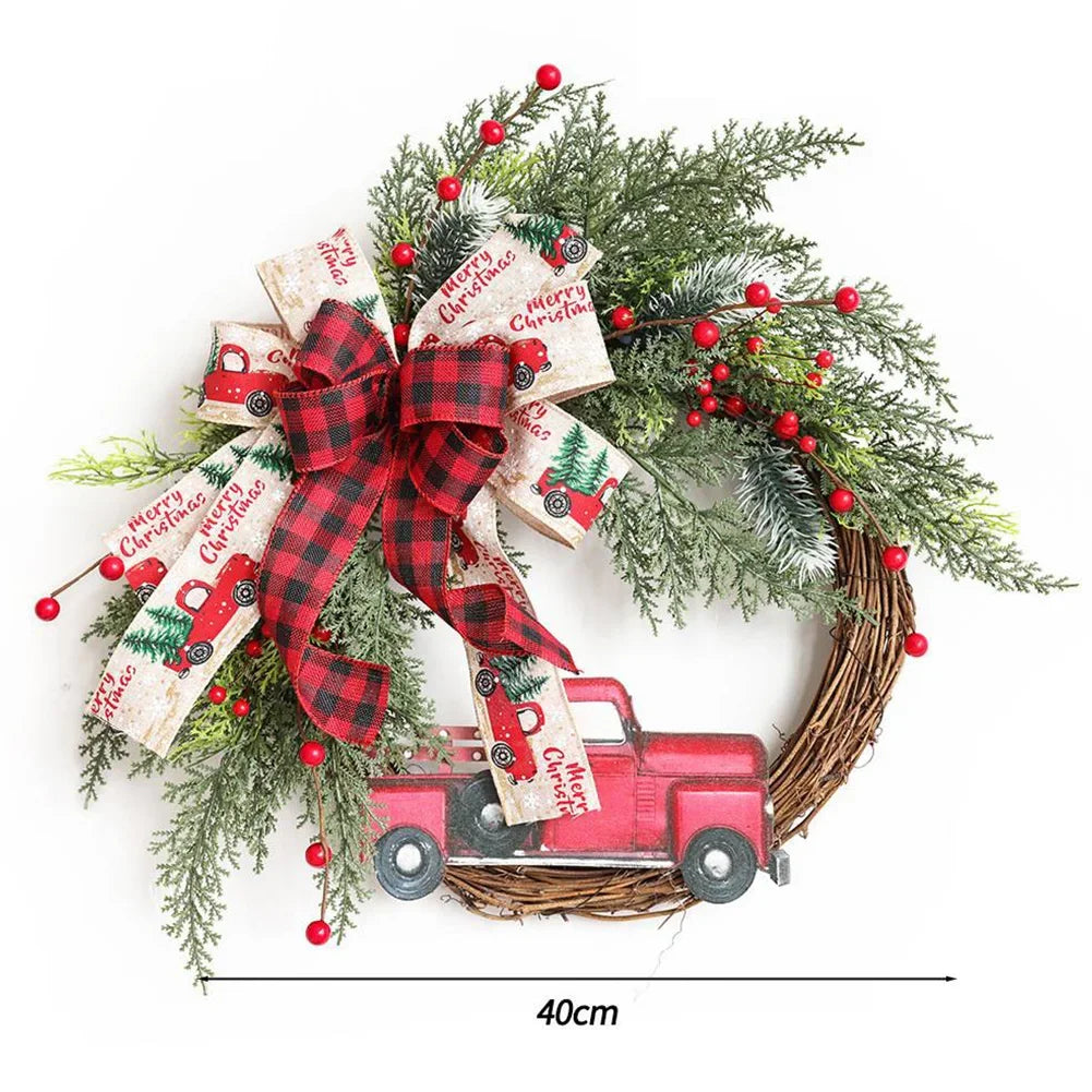 Christmas and Holiday Wreaths - Cedar, Pinecone, Berry, Snowy, Poinsettia