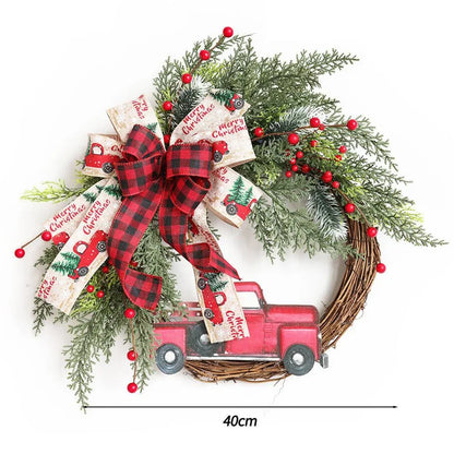 Christmas and Holiday Wreaths - Cedar, Pinecone, Berry, Snowy, Poinsettia