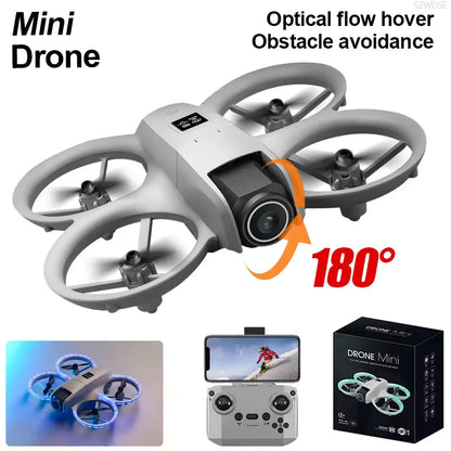 NEW 2026 Mini Foldable Drone With Lights 4K Aerial Photography Cameras Optical Flow Positioning Quadcopter Helicopter Dron Toys