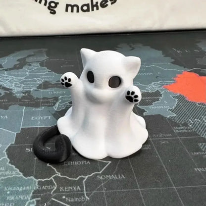 Mini Kitten Ghost Figurine