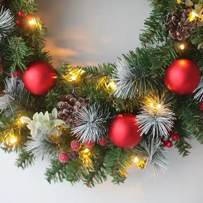 Pre-Lit LED Christmas Wreath for Christmas and Holiday Décor - 20-60 cm