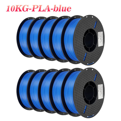 10KG/22LBS Multicolor PLA Filament 1KG/Roll 1.75mm For 3D Printer Material for 3D Printing 3D Printer Filament Free Shipping
