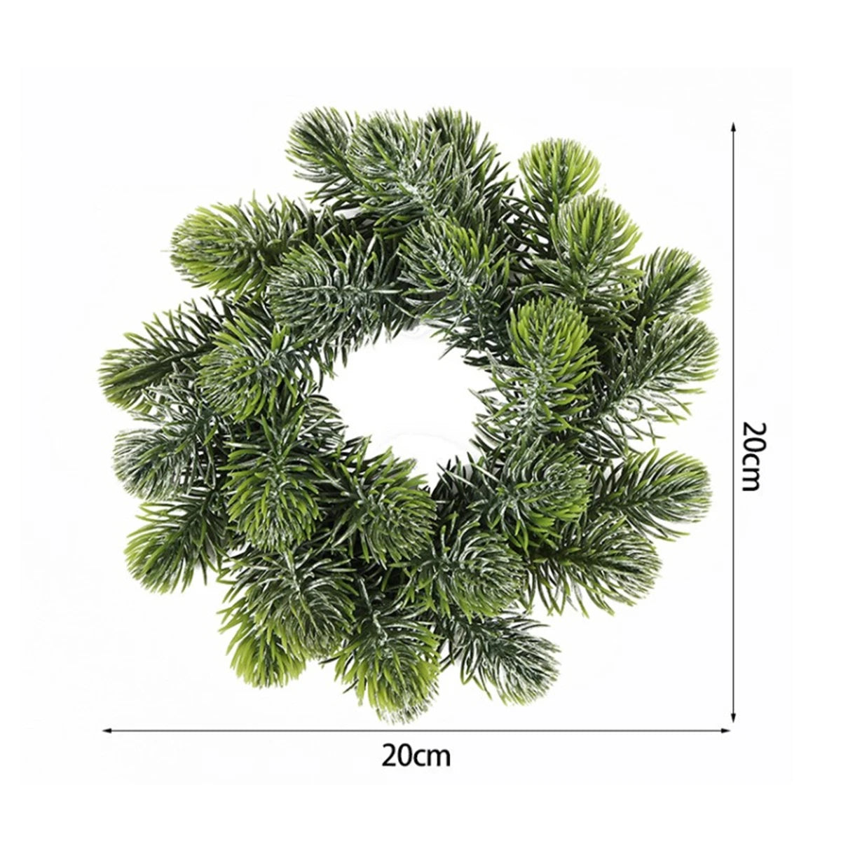 Faux Pine Cedar Christmas Wreaths For Front Door Holiday Décor - Classic, Snowy, Round, Pine, Cedar