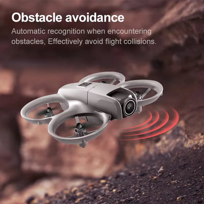 NEW 2026 Mini Foldable Drone With Lights 4K Aerial Photography Cameras Optical Flow Positioning Quadcopter Helicopter Dron Toys