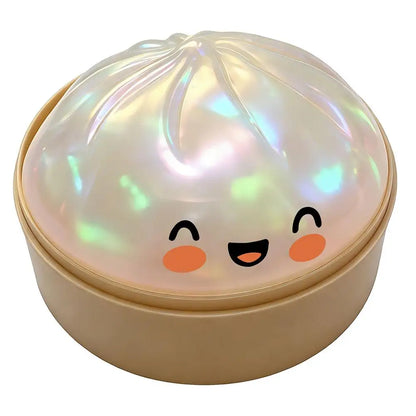 Realistic Giant Dumpling Squeeze Toy with Bamboo Steamer Soft TPR Dough Ball Decompression Fidget Toy Funny Creative Gift