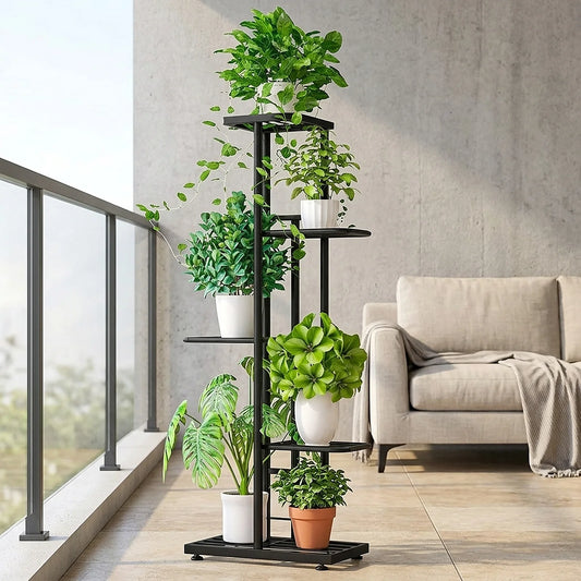 5-Tier Metal Plant Stand for Indoor & Outdoor Plants